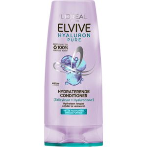 L'Oréal Paris Elvive Hyaluron Pure Hydraterende Conditioner - voor een vette hoofdhuid en droge punten - met hyaluronzuur en salicylzuur - 200 ml