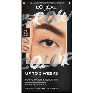 L'Oréal Paris - Semi-permanente Wenkbrauwtint - Kleur: 3.0 Dark Brunette - Ammoniakvrij