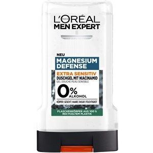 L'Oréal Men Expert Magnesium Defense Extra Sensitiv mit Niacinamid Douchegel, 250 ml
