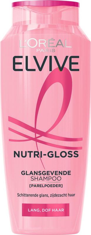 L'Oréal Paris - Elvive Nutri-Gloss - Shampoo - Voor Lang Haar - Met Parelpoeder