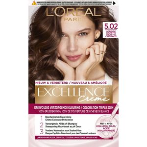 L'Oréal Paris Excellence Crème Boeiende Brunette 5.02 - Permanente Haarkleuring
