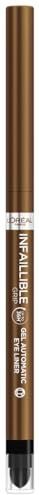 L'Oréal Paris Infaillible 36H Grip Gel Automatic Eyeliner Bronzed Espresso - Tot 36u* langhoudend - Opdraaibaar gelpotlood met handige sponsapplicator - Bruin - 5g