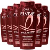 L'Oréal Paris - Elvive Full Resist - Shampoo - Transparant - 6x 250ML - Met Aminexil + Biotine