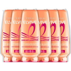 L'Oréal Paris - Elvive Dream Lengths - Conditioner - 6x200ml - Herstellende Formule met Plantaardige Keratine en Castorolie