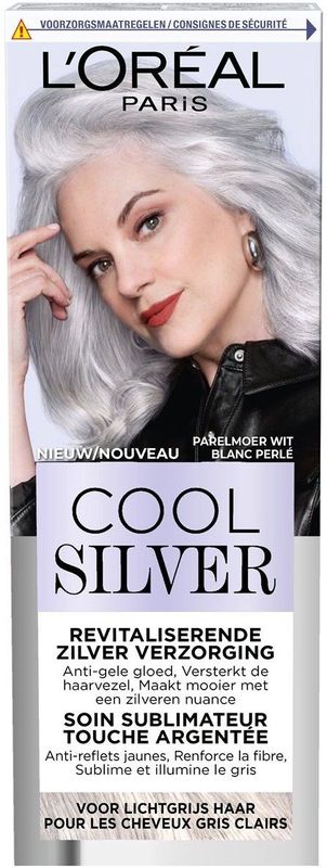 L'Oréal Paris - Cool Silver - Revitaliserende Zilververzorging - Parelmoer Wit - Voor Lichtgrijs Haar