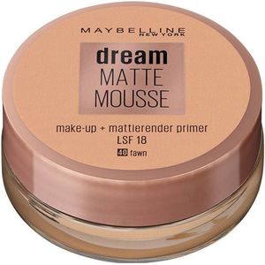Maybelline New York - Dream Matte Mousse - Make-up - nr. 40 Fawn - Schuimige Foundation met Matte Poederafwerking