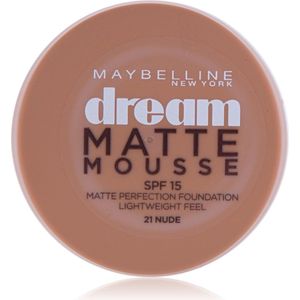 Maybelline - Dream Matte Mousse - Crème Foundationmake-up - 21 Nude/Beige Doré