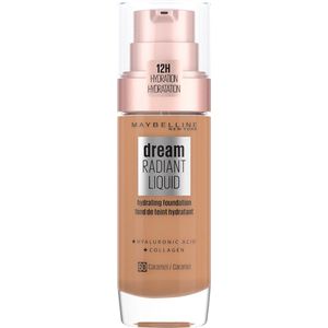 Maybelline New York - Dream Radiant Liquid - 60 Caramel - Foundation Geschikt voor de Droge Huid met Hyaluronzuur - 30 ml
