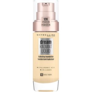 Maybelline - Dream Radiant Liquid Foundation - 10 Ivory - Foundation - Hyaluronzuur - Collageen