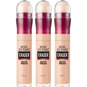 3x Maybelline Instant Anti Age Eraser Concealer 01 Light