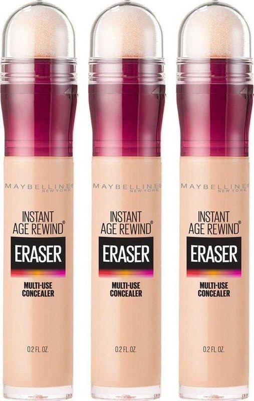 Maybelline New York - Instant Anti Age Eraser - Voordeelverpakking - 3 Stuks