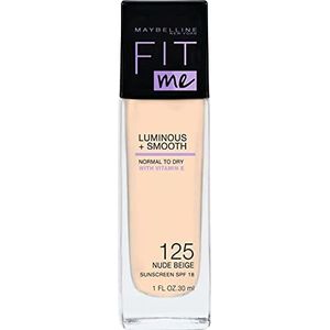 Maybelline New York Make-up teint Foundation Fit Me! Liquid Make-Up No. 125 Nude Beige