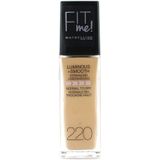 Maybelline New York Make-up teint Foundation Fit Me! Liquid Make-Up No. 220 Natural Beige