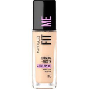 Maybelline Fit Me Luminous & Smooth foundation voor gezicht 105 Natural Ivory 30 ml