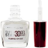 Maybelline New York - Superstay 3D Gel Effect Top Coat - Transparant - Hoogglanzend