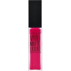 Maybelline Color Sensational Vivid Matte Liquid 30 Fuchsia Ecstacy lippenstift Roze Mat