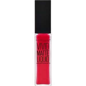 Maybelline Color Sensational Vivid Matte Liquid 35 Rebel Red lippenstift Rood Mat