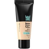 Maybelline - Fit Me Matte + Poreless Foundation - 30 ml - Medium Dekkende Foundation
