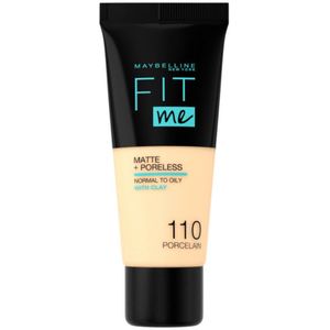 Maybelline Fit Me! Matte+ Poreless Liquid Foundation 110 porcelain 30 ml