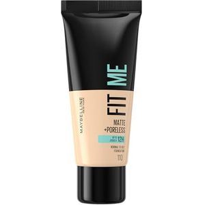 Maybelline Fit Me! Matte+ Poreless Liquid Foundation 110 porcelain 30 ml