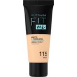 Maybelline - Fit Me Matte + Poreless - Foundation - 30 ml - Kleur 115 Ivory