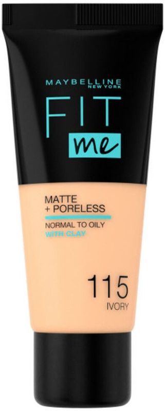 Maybelline Fit Me! Matte+ Poreless Liquid Foundation 115 Ivory 30 ml