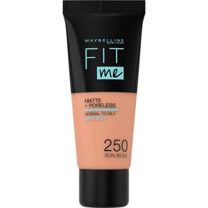 Maybelline New York - Fit Me Matte + Poreless Foundation - 250 Sun Beige - 30 ml