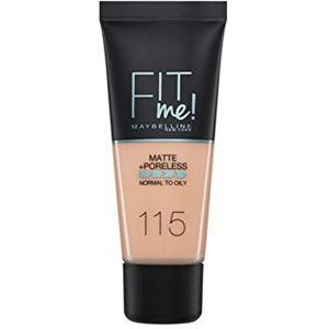 Maybelline Fit Me Mate Y Afinaporos Tono 115 Ivory Make-up Base Calca A Tu Tono Y Textura Pieles Claras - 30 ml