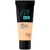 3x Maybelline Fit Me Matte + Poreless Foundation 115 Ivory