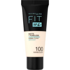 Maybelline - Fit Me Matte + Poreless Foundation 42 g 100 Warm Ivory