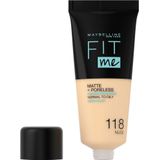 Maybelline - Fit Me Matte & Poreless Foundation - Nude - 30 ml