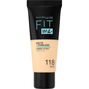 Maybelline Fit Me Matte + Poreless Foundation 118 Light Beige