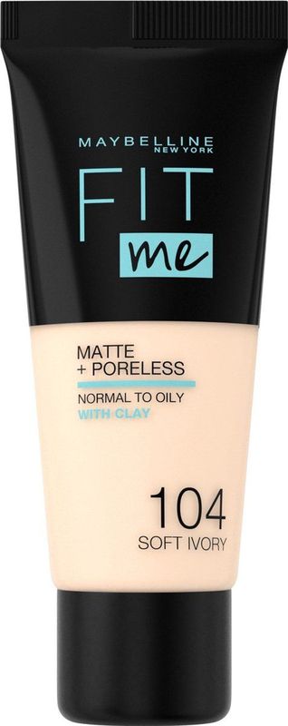 Maybelline - Fit Me Matte + Poreless - Foundation - 30 ml - Soft Ivory