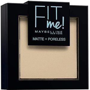 Maybelline New-York Compact Fit Me Matte & Poreless, Poeder voor normale tot vette huid, 105 natuurlijk ivoor, 9 g