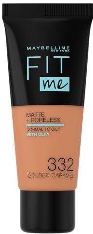 Maybelline Fit Me Matte + Poreless Foundation 332 Golden Caramel