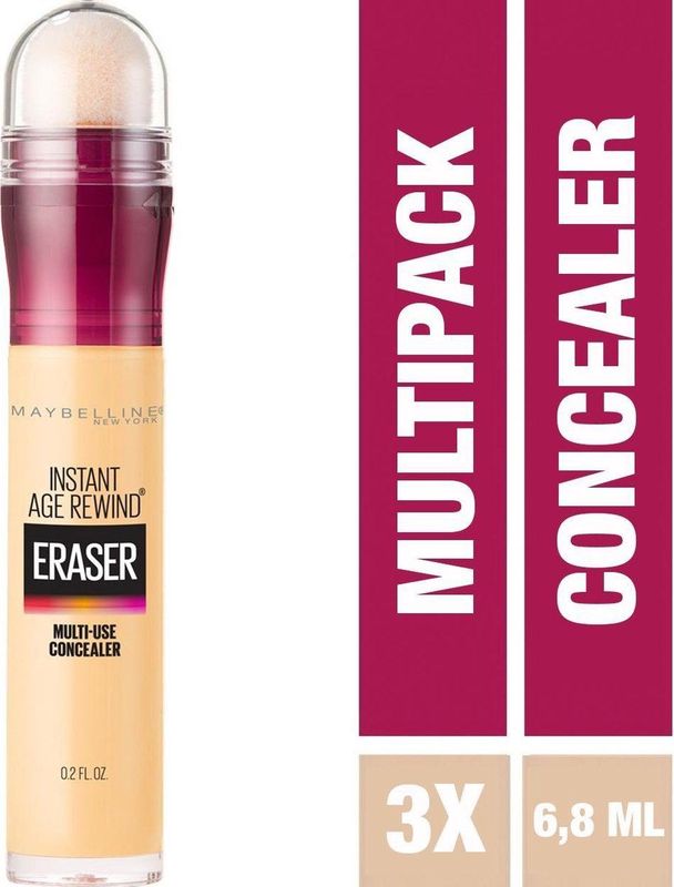 Maybelline New York - Instant Anti Age Eraser - 06 - 3 stuks Voordeelverpakking