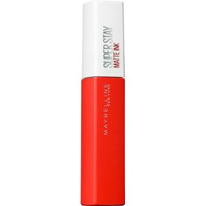 Maybelline New York - SuperStay Matte Ink Lipstick - 25 Heroine - Rood - Matte, Langhoudende Lippenstift - 5 ml