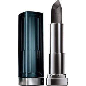 Maybelline Color Sensational Metallics - 50 Gunmetal - lipstick lippenstift Zwart Mat, Metalized
