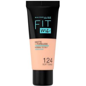 Maybelline New York Make-up teint Foundation Fit Me! Matte + Poreless Foundation No. 124 Soft Sand