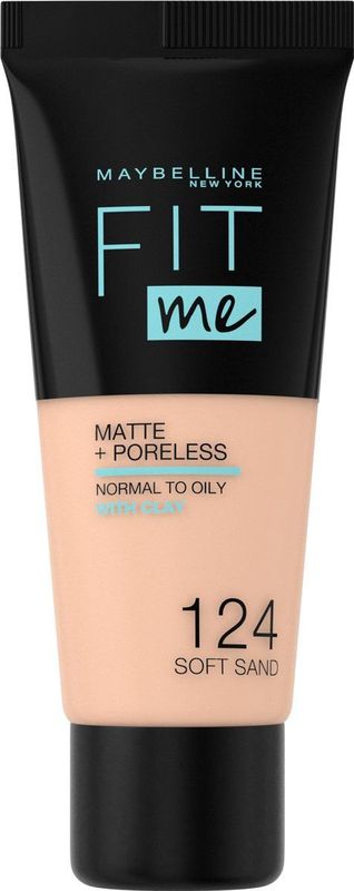 Maybelline New York Make-up teint Foundation Fit Me! Matte + Poreless Foundation No. 124 Soft Sand