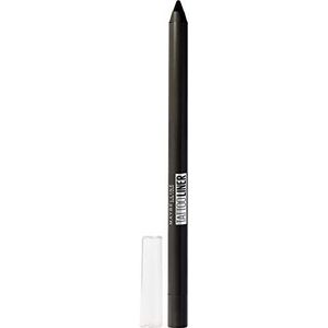 Maybelline New York Gel Oogpotlood met tattoo-effect, waterdicht en houdt 36 uur, tattoo liner - kleur: Deep Onyx