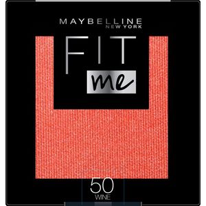 Maybelline New York - Fit Me Blush - 50 Wine - Rood - Natuurlijk Ogende Rouge - 4,5 gr.