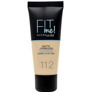 Maybelline - Fit Me Matte + Poreless Foundation 30 ml 112 Soft Beige