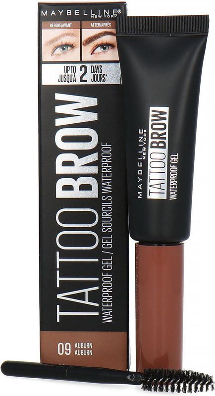 Maybelline New York - Tattoo Brow - Wenkbrauwgel - Waterdicht - Auburn - 5 ml