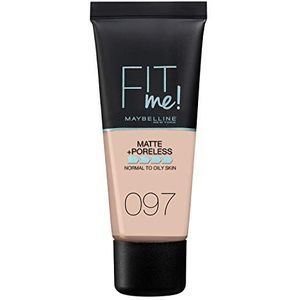 Maybelline Fit Me! Matte and Poreless Foundation 30 ml (verschiedene Farbtöne) - 097 Natural Porcelain