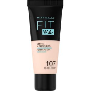 Maybelline New York Make-up teint Foundation Fit Me! Matte + Poreless Foundation No. 107 Rose Beige