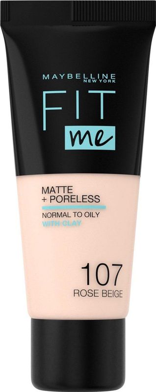 Maybelline New York Make-up teint Foundation Fit Me! Matte + Poreless Foundation No. 107 Rose Beige