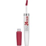 Maybelline SuperStay 24H Smile Brighters Lippenstift - 870 Optic Ruby - Rood - Langhoudend