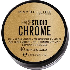 Maybelline Facestudio Chrome Jelly Highlighter - 40 Metallic Gold - Limited Edition Highlighter