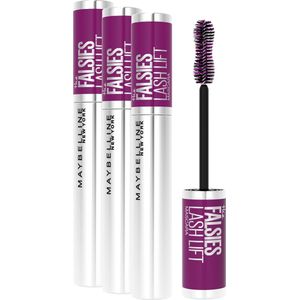 3x Maybelline The Falsies Lash Lift Mascara - 01 Black - Zwart